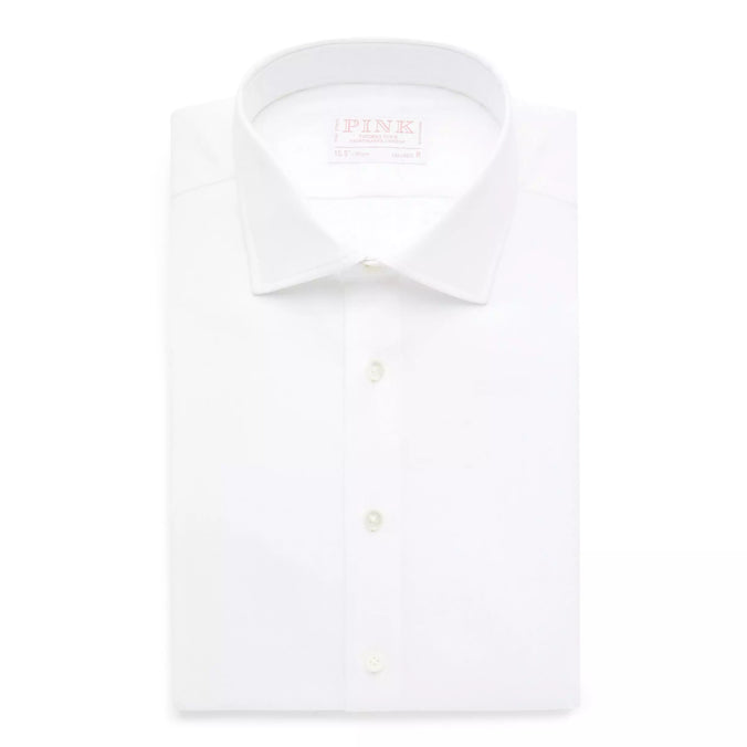 White Tailored Fit Royal Twill Formal Shirt