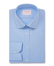 Pale Blue Tailored Fit Ramses Poplin Formal Shirt