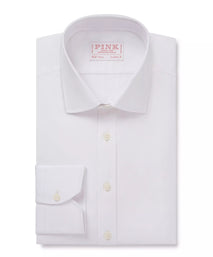 White Athletic Fit Stretch Plain Poplin Formal Shirt