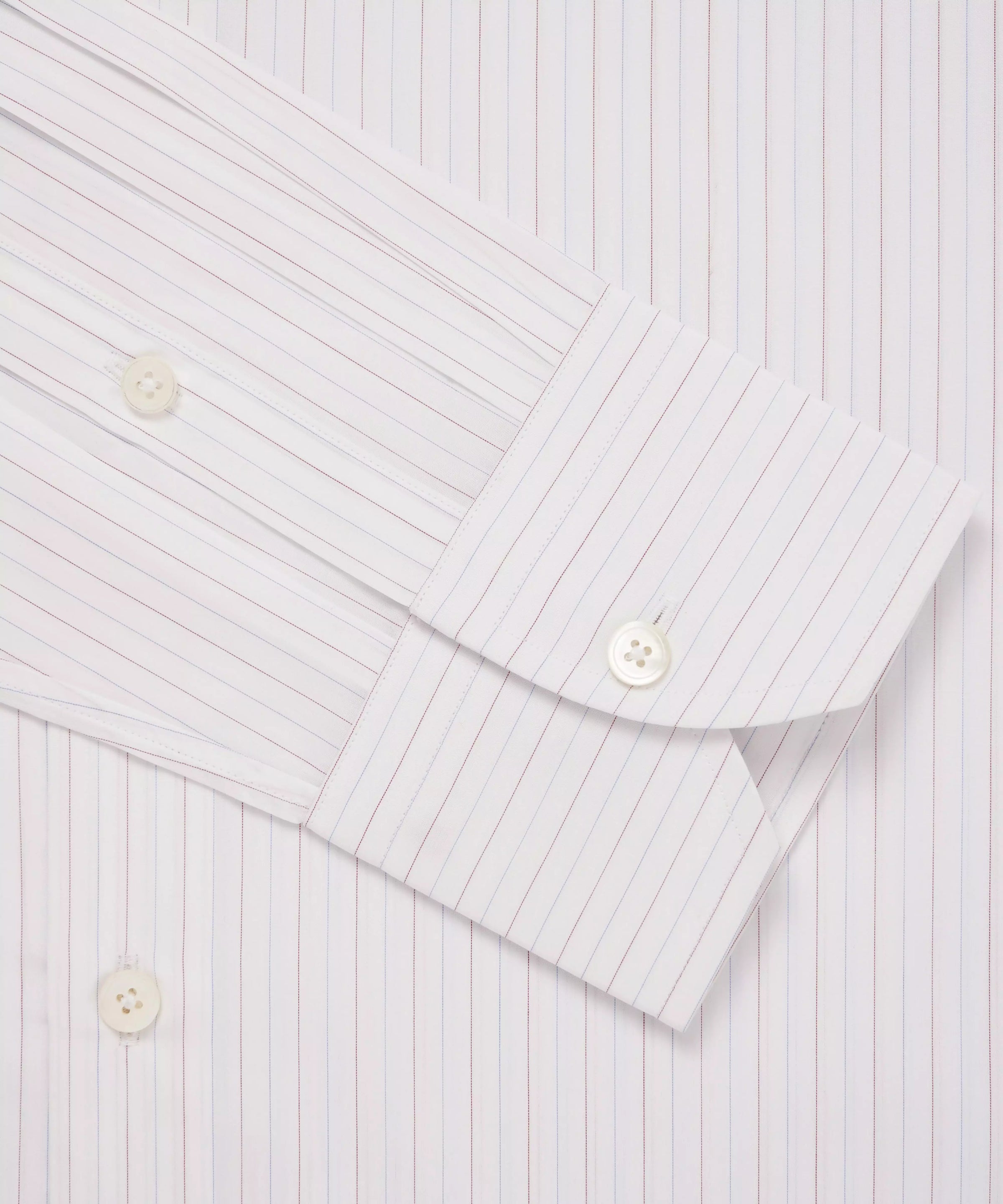 Multi & White Tailored Fit Fine City Multi Stripe Formal Shirt