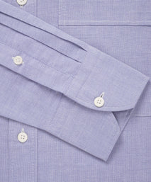 Blue Slim Fit Smart Casual Open Weave Oxford Shirt